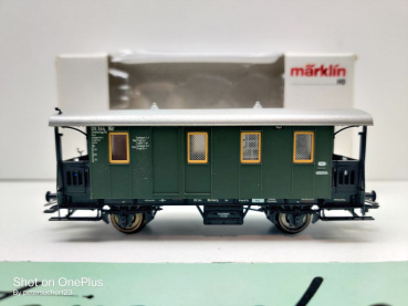 Märklin H0 AC 4303 Post-/Gepäckwagen / LPwPostbay00 / NEM / DB / OVP weiß