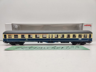 Märklin H0 AC 43125 (2) Mitteleinstiegswagen 1./2.Kl Abylb411 / NEM / DB / OVP weiß