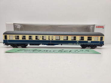 Märklin H0 AC 43125 (2) Mitteleinstiegswagen 1./2.Kl Abylb411 / NEM / DB / OVP weiß