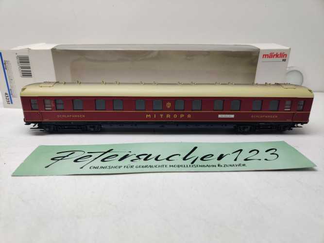 Märklin H0 AC 43251 Mitropa-Schlafwagen (Bauart WL4ü) / NEM / OVP
