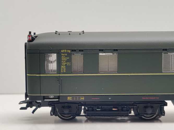 Märklin H0 AC 43256-06 Bahnpostwagen Post4ü-a "aus Insider-Set" Schleifer NEM DRG