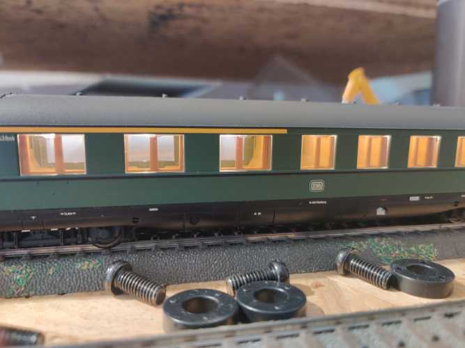 Märklin H0 AC 43279-3 Schürzenwagen 1.-2.Kl ABüe aus Set / Licht / NEM / DB