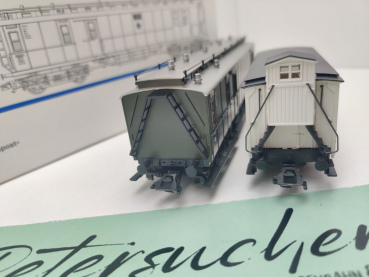 Märklin H0 AC 4329 Wagen-Set "Reichspost" & Fahrzeug / NEM / DRG / OVP weiß