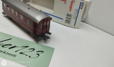 Märklin H0 AC 4335 Einheitsnebenbahnwagen 2.Kl Bi NEM / DB / OVP weiß