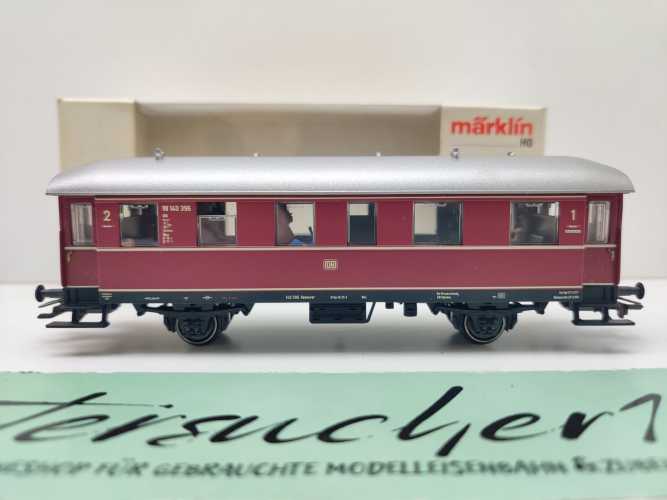 Märklin H0 AC 43351 Einheits-Nebenbahnwagen 1.-2.Kl ABi / NEM / DB / OVP