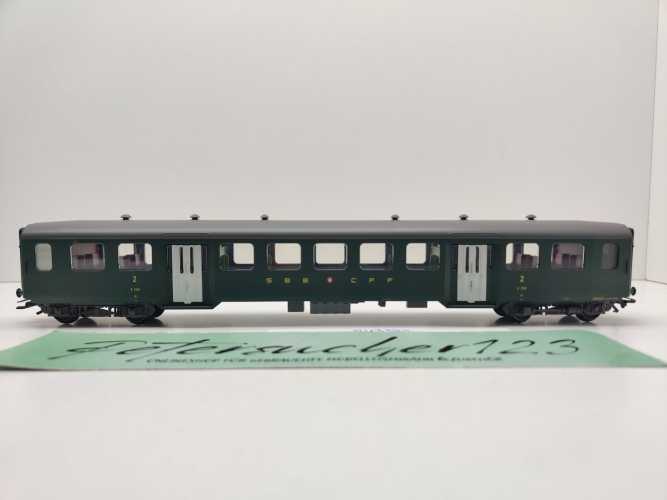 Märklin H0 AC 43370 Leichtstrahlwagen 2.Kl B / NEM / SBB
