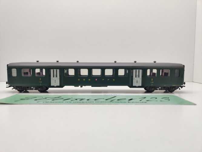Märklin H0 AC 43370 Leichtstrahlwagen 2.Kl B / NEM / SBB