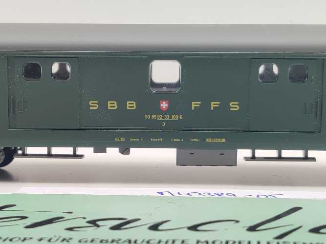 Märklin H0 AC 43389-05 Leichtstrahl-Gepäckwagen D aus Set / NEM / SBB