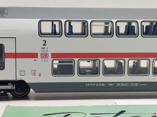 Märklin H0 AC 43489 IC2 Doppelstockwagen 2.Kl DBpza682.2 / LED Licht / NEM / DB
