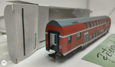 Märklin H0 AC 43586 Doppelstock Steuerwagen Rot / Licht /  DB / OVP