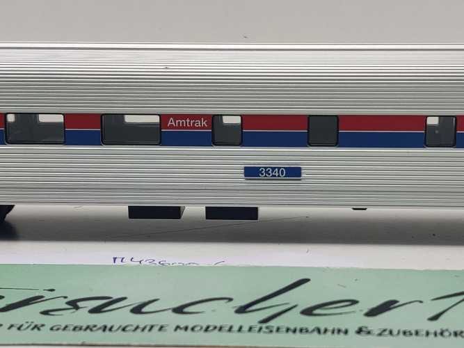 Märklin H0 AC 43600-6 Amtrak Streamliner Kanzelwagen aus Set / Licht / NEM / AMTK