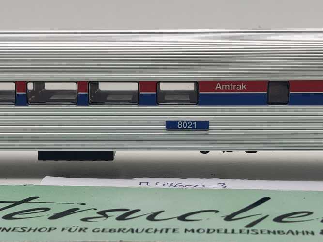 Märklin H0 AC 43600-3 Amtrak Streamliner Speisewagen aus Set / Licht / NEM / AMTK