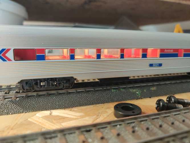 Märklin H0 AC 43600-3 Amtrak Streamliner Speisewagen aus Set / Licht / NEM / AMTK