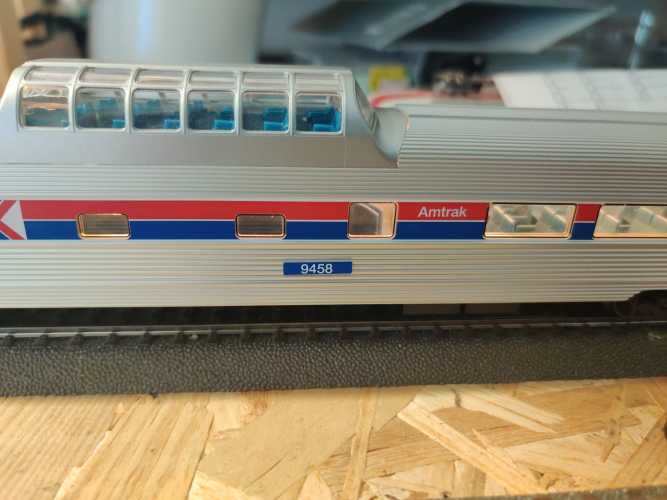 Märklin H0 AC 43600-4 Amtrak Streamliner Aussichtswg aus Set / Licht / NEM / AMTK