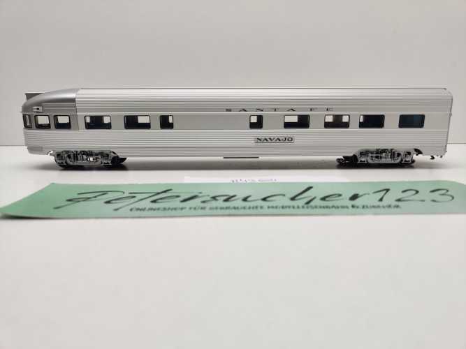 Märklin H0 AC 43604 Observation car Streamliner / Licht / NEM / AT&SF