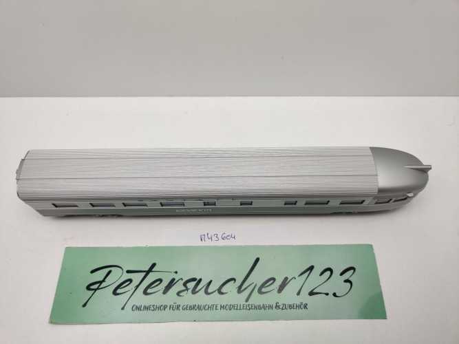 Märklin H0 AC 43604 Observation car Streamliner / Licht / NEM / AT&SF