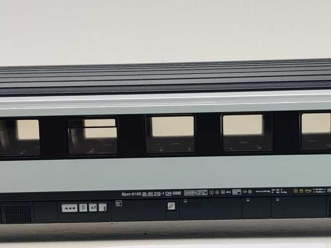 Märklin H0 AC 43672-03 IC Großraumwagen 2.Kl Bpm aus Set / NEM / SBB