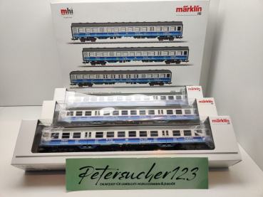 Märklin H0 AC 43815 Nahverkehrswagen-Set "Airport Express / NEM / DB / OVP weiß