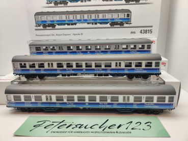 Märklin H0 AC 43815 Nahverkehrswagen-Set "Airport Express / NEM / DB / OVP weiß