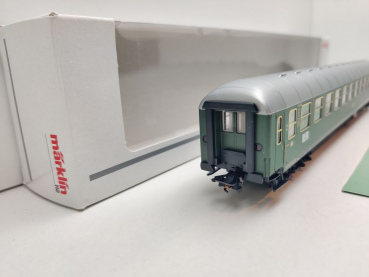 Märklin H0 AC 43920 (2) D-Zug Abteilwagen 2.Kl B4üm-63 / NEM / DB / OVP weiß