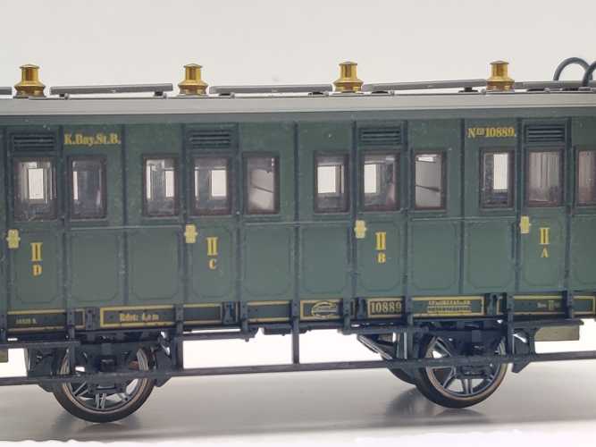 Märklin H0 AC 43984-01 Personenwagen 2.Kl / Licht Kupplung / NEM / K.Bay.Sts.B.