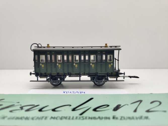 Märklin H0 AC 43984-02 Personenwagen 3.Kl / Licht Kupplung / NEM / K.Bay.Sts.B.