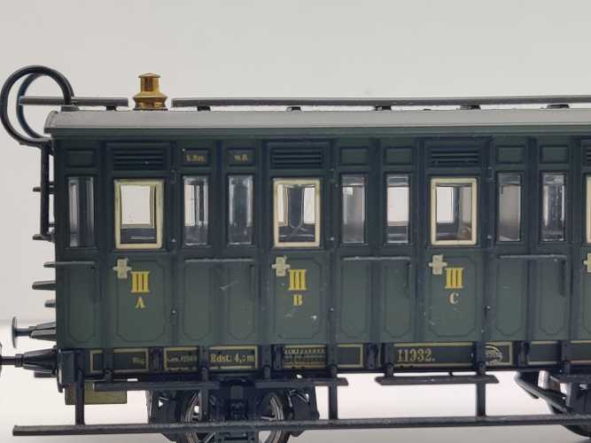 Märklin H0 AC 43984-02 Personenwagen 3.Kl / Licht Kupplung / NEM / K.Bay.Sts.B.