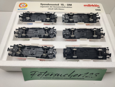 Märklin H0 AC 4400 Wagen-Set "Groß hilft Klein" Ichqrs377 / DB / OVP weiß