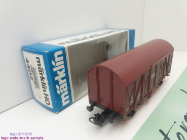 Märklin H0 AC 4402 gedeckter Güterwagen / Gs142 / NS / OVP blau