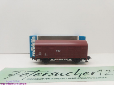 Märklin H0 AC 4402 gedeckter Güterwagen / Gs142 / NS / OVP blau