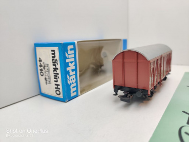 Märklin H0 AC 4410 gedeckter Güterwagen / Gs210 / DB / OVP blau