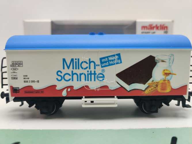 Märklin H0 4410 / 120 6 086-1 Gedeckter Güterwagen / 2-Achser / Braun / DB / Ersatz-OVP