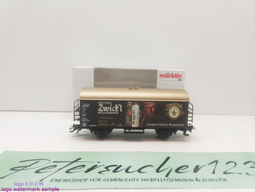 Märklin H0 AC 44212 Bierwagen "Aktien Zwick'l" / Ichqrs377 / Privat / OVP weiß