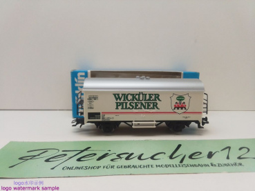 Märklin H0 AC 4422 Kühlwagen "Wicküler Pilsener" / Ichqrs377 / DB / OVP blau - Kopie