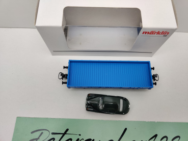 Märklin H0 AC 4423 Niederbord-Set "30.Int.BMW V8 Treffen" + Herpa BMW502 / OVP weiß