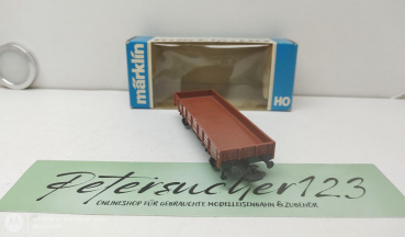 Märklin H0 4423 Niederbordwagen / 323 1 791-8 / DB / OVP blau