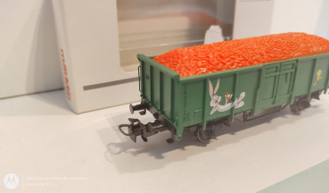 Märklin H0 AC 44242 Möhren-Transportwagen "Looney Tunes" / 1.FC JW 2003 / OVP weiß