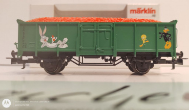 Märklin H0 AC 44242 Möhren-Transportwagen "Looney Tunes" / 1.FC JW 2003 / OVP weiß