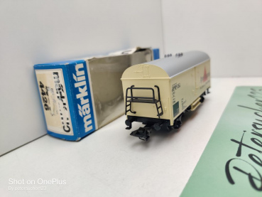 Märklin H0 AC 4426 Kühlwagen "Apollinaris" / Ichqrs377 / Privat, DB / OVP blau