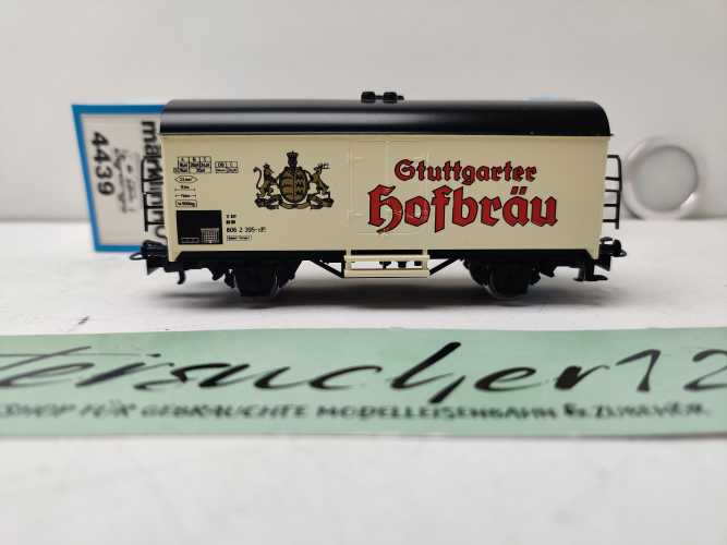 Märklin H0 AC 4439 /  2-achsigen Bierwagen „Stuttgarter Hofbräu“ / DB/ Ep.IV / Blaue OVP