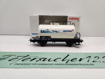 Märklin H0 AC 4440 Kesselwagen "Sauerstoff" "Messer" / DB / ErsatzVP weiß