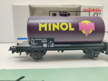 Märklin H0 AC 4443 Kesselwagen "MINOL" / Zs / DR / OVP weiß