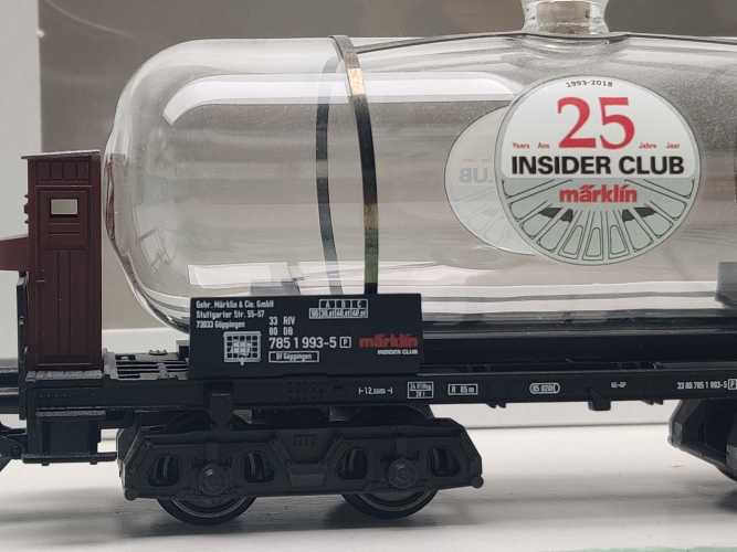 Märklin H0 AC 44534 Glas-Kesselwagen "25 Jahre Insider" / NEM / DB / OVP weiß