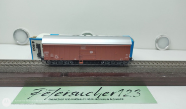 Märklin H0 4460 Gedeckter Güterwagen 4-Achser Braun DB Blaue OVP