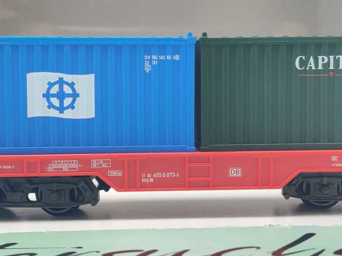 Märklin H0 AC 44700 Containertragwagen 2x 20' Container / DB / OVP start up