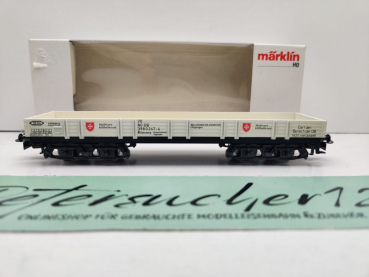 Märklin H0 AC 4473 Niederbordwagen "Malteser" & LKW / DB / OVP weiß