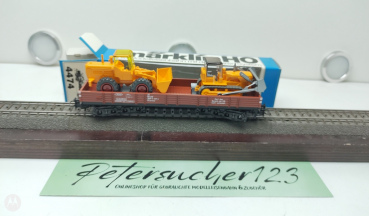 MÄRKLIN H0 4474 Niederbord mit Radlager + Raupe Blaue OVP