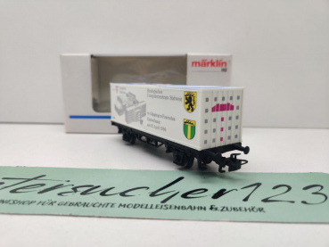 Märklin H0 AC 4481 Containerwagen Telekom 1996 "Strateg.Computerz.Südwest" / OVP