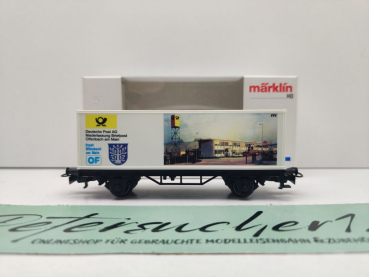 Märklin H0 AC 4481 SoMo'97 Containerwagen "Briefzentrum Offenbach" / OVP weiß