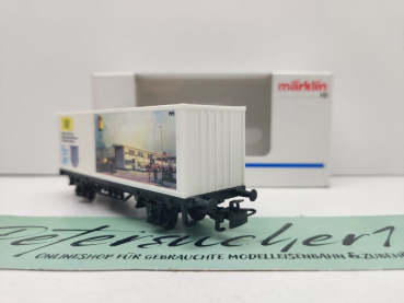 Märklin H0 AC 4481 SoMo'97 Containerwagen "Briefzentrum Offenbach" / OVP weiß